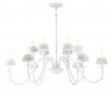  5908-655 - North Fork - 12 Light Two Tier Chandelier