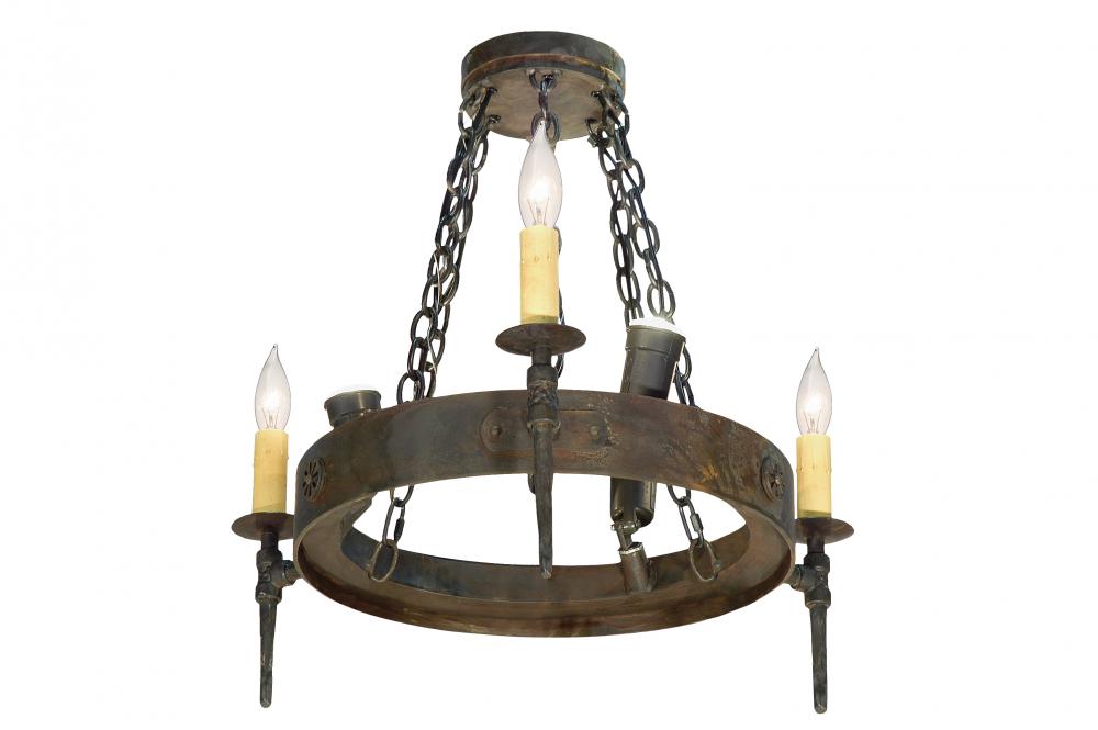 27" Wide Warwick 6 Light Chandelier