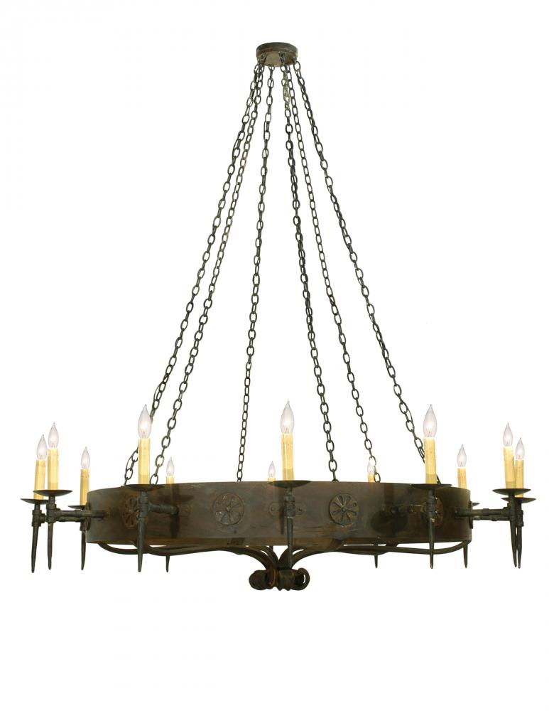 72" Wide Warwick 12 Light Chandelier