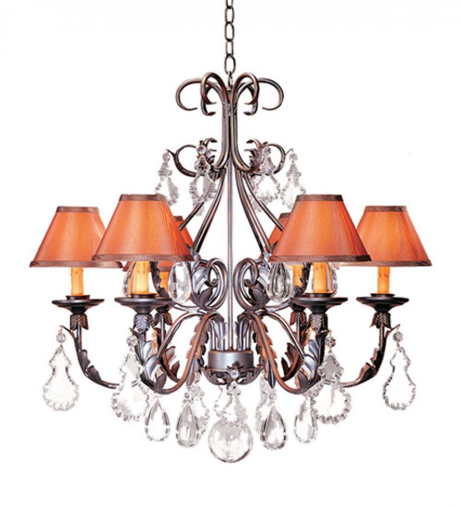 28" Wide French Elegance 6 Light Chandelier