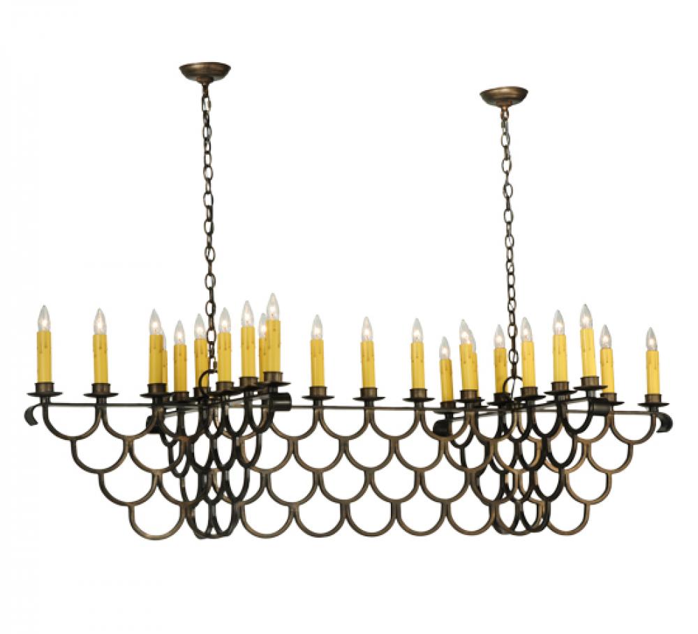 71"L Picadilly 23 LT Oblong Chandelier