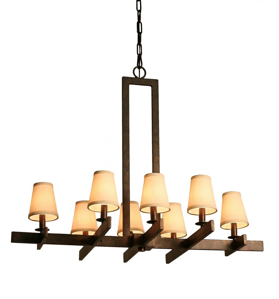 36" Long Dante 8 Light Chandelier