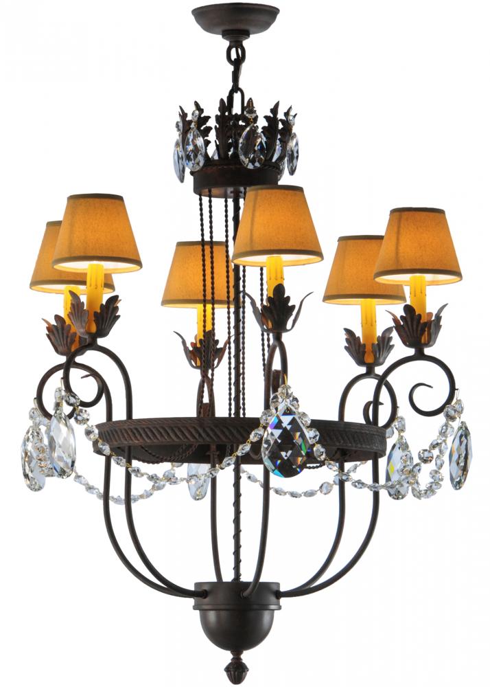 27"W Antonia 6 LT Chandelier