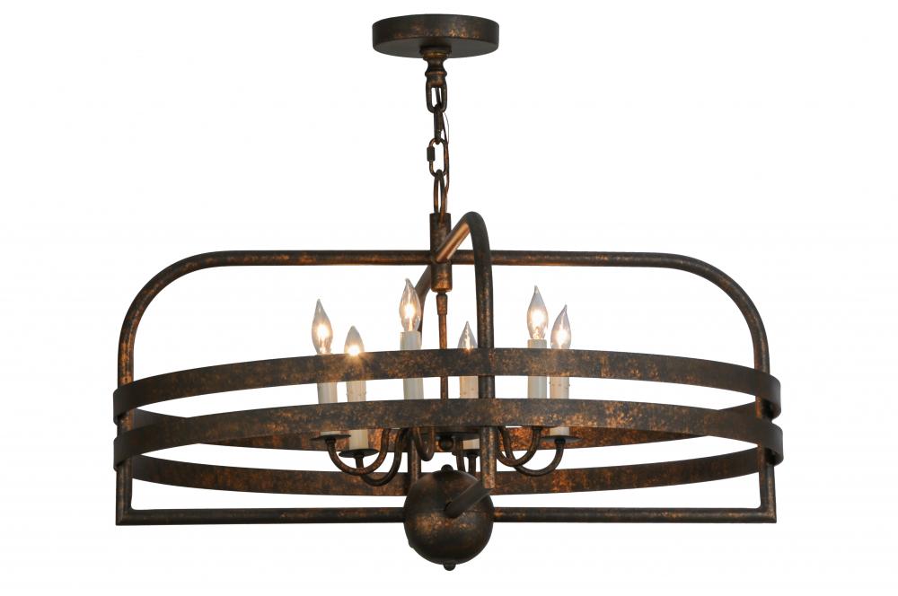 32"W Aldari 6 LT Chandelier