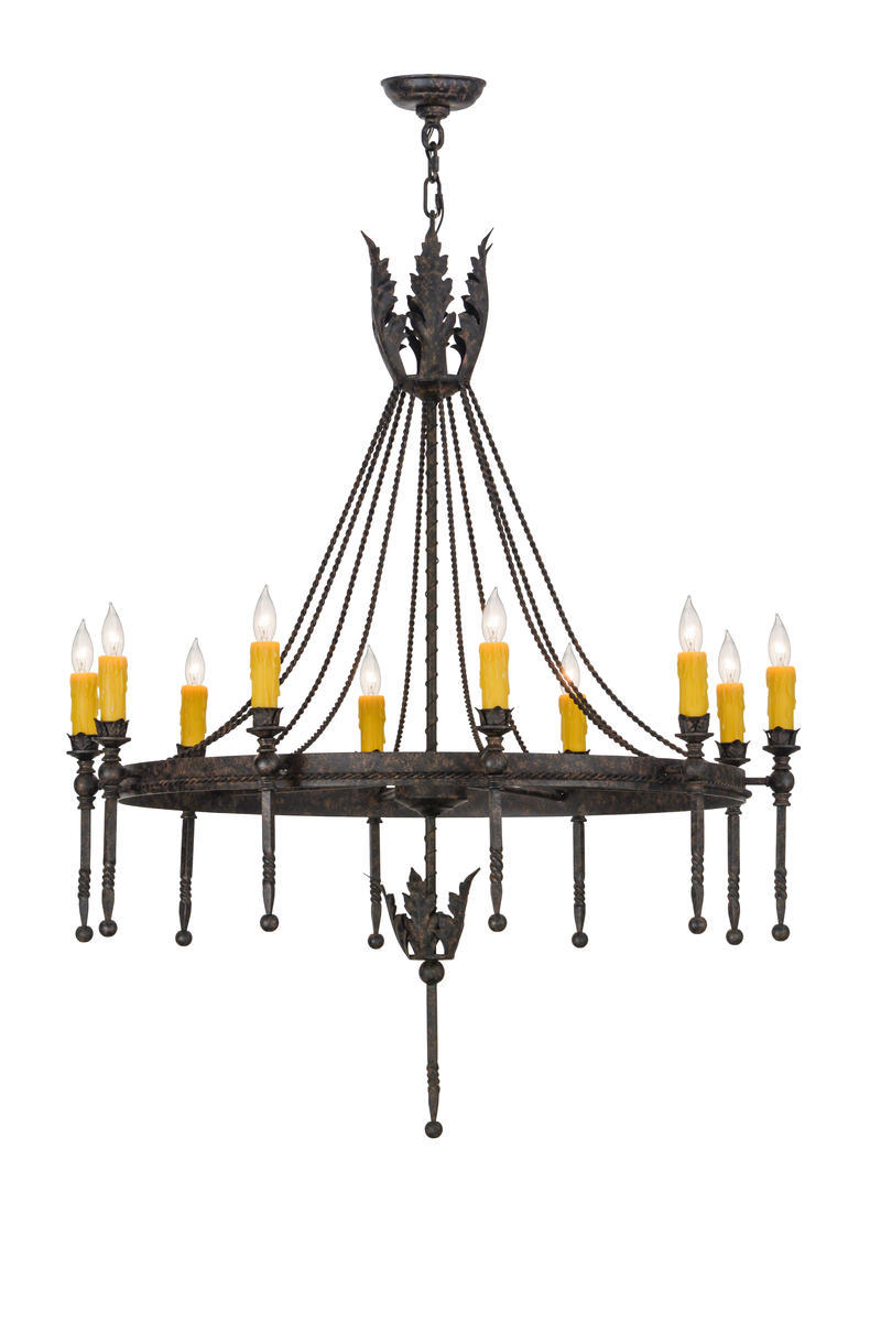 36"W Amaury 10 LT Chandelier