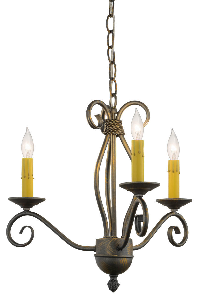 18"W Sienna 3 LT Chandelier