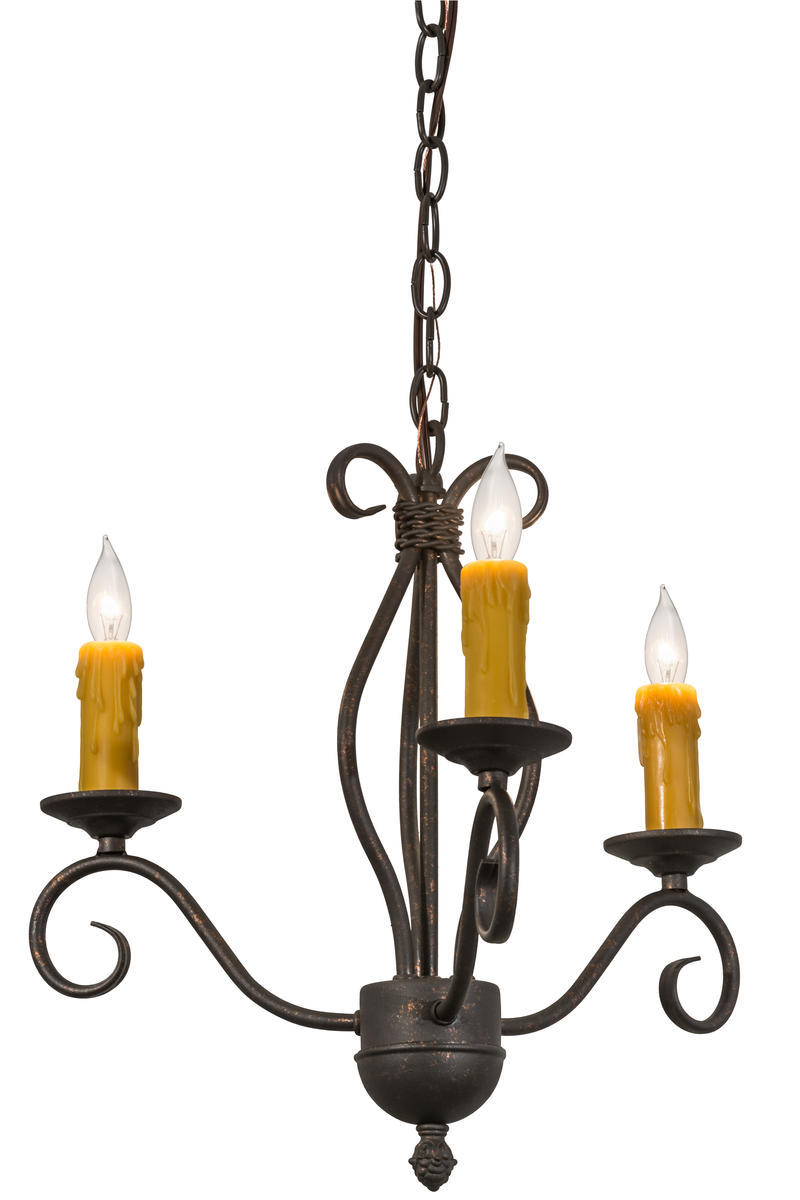 18"W Sienna 3 LT Chandelier