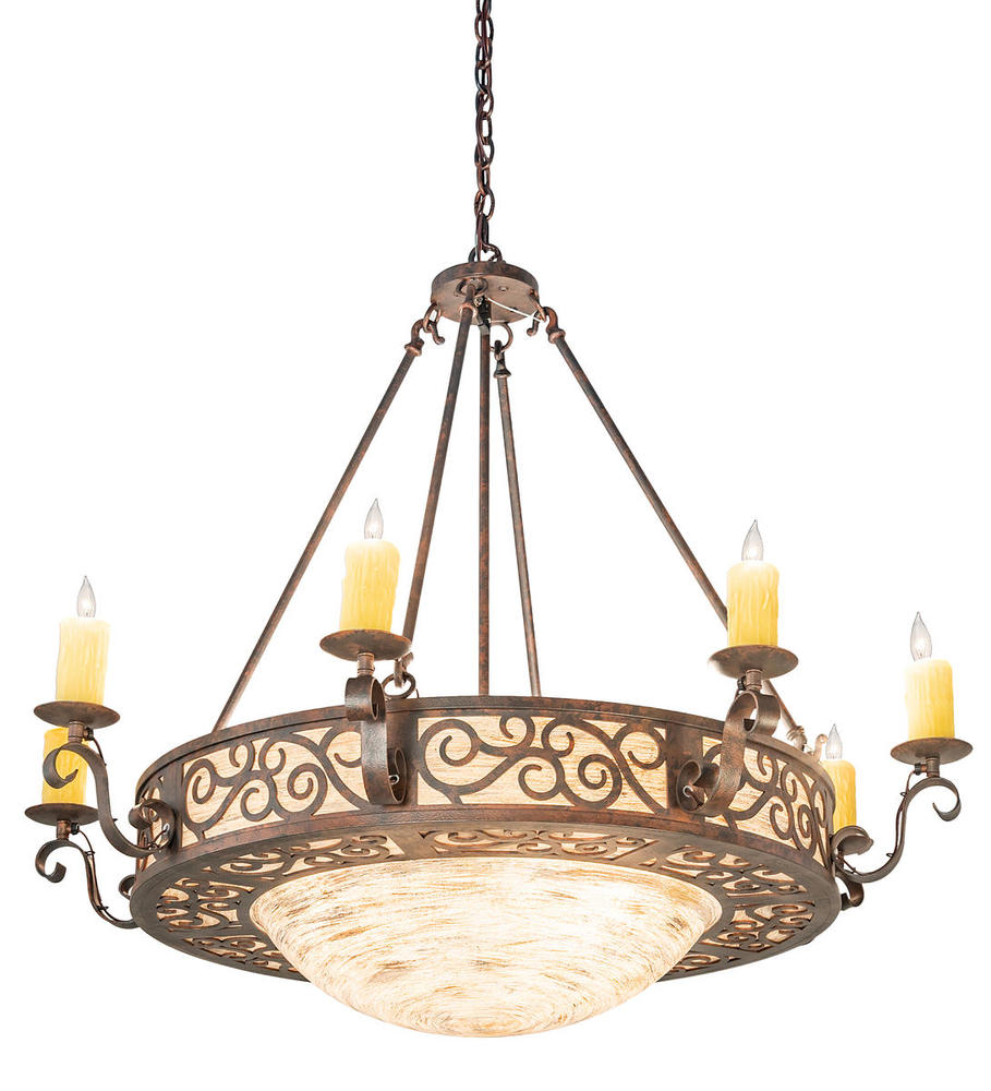 42" Wide Delano 8 Light Bowl Chandelier