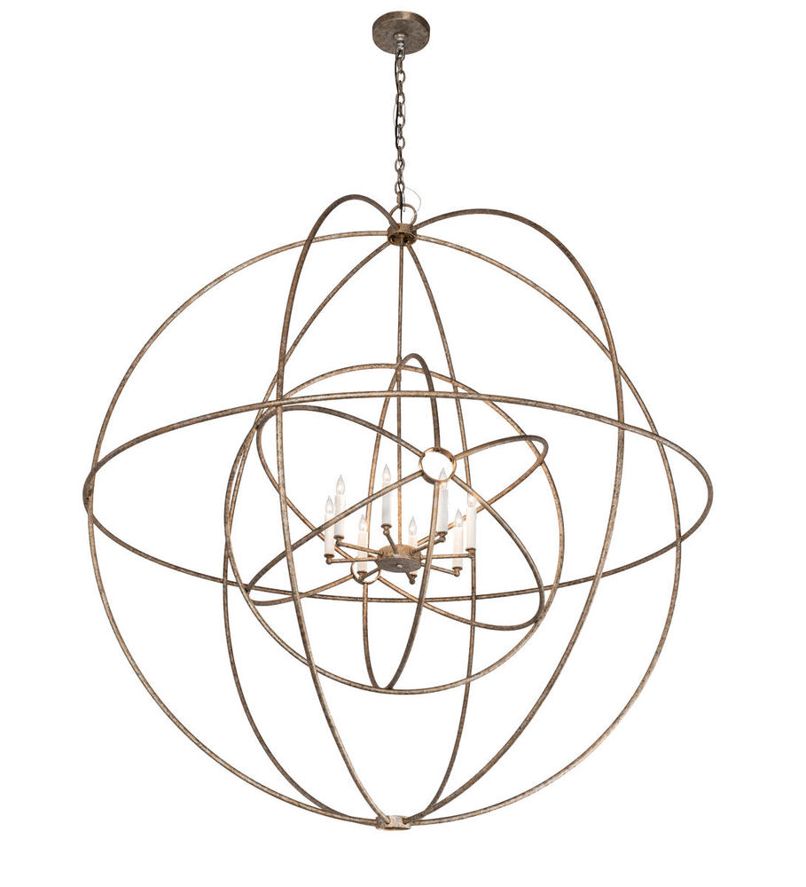 60" Wide Atom Enerjisi 8 Light Chandelier