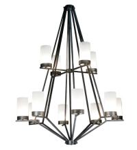 2nd Avenue Designs White 115096 - 60"W Galen 12 Lt Two Tier Chandelier