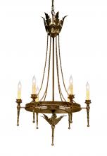 2nd Avenue Designs White 116297 - 24" Wide Amaury 6 Light Chandelier