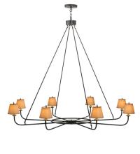 2nd Avenue Designs White 118614 - 62"W Brach Ring 8 LT Chandelier