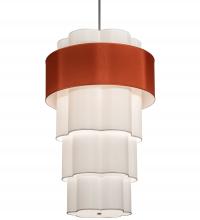 2nd Avenue Designs White 124490 - 36" Wide Cilindro 4 Tier Textrene Pendant