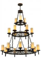  126500 - 48" Wide Newcastle 18 Light Three Tier Chandelier