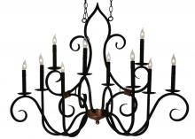 2nd Avenue Designs White 132000 - 43"L Clifton 10 LT Oblong Chandelier