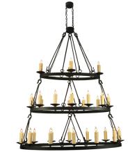 2nd Avenue Designs White 132123 - 60"L Kenosha 28 LT Three Tier Oblong Chandelier