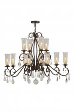  142887 - 48"W Zola 12 LT Two Tier Chandelier