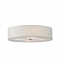 2nd Avenue Designs White 145895 - 24"W Cilindro Off White Textrene Flushmount