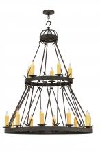  147174 - 48"W Lakeshore 15 LT Two Tier Chandelier