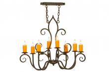 2nd Avenue Designs White 149115 - 36"L Clifton 8 LT Oblong Chandelier