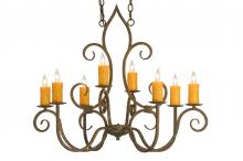 2nd Avenue Designs White 149185 - 36"L Clifton 8 LT Oblong Chandelier