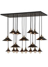  151910 - 54"L Revival Chic 17 LT Cascading Pendant