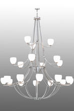  156064 - 84"W Everett 21 LT Three Tier Chandelier