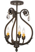 2nd Avenue Designs White 157893 - 12"W Antonia 3 LT Chandelier