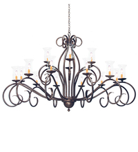 2nd Avenue Designs White 157991 - 72" Wide Sienna 18 Light Two Tier Chandelier