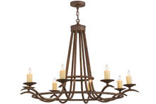 2nd Avenue Designs White 158757 - 48"W Octavia 8 LT Chandelier