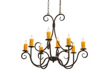 2nd Avenue Designs White 171478 - 36"L Clifton 8 LT Oblong Chandelier