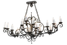  174336 - 60"L Kean 20 LT Oblong Chandelier