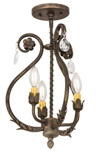 2nd Avenue Designs White 174340 - 12"W Antonia 3 LT Chandelier