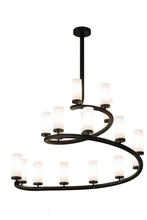  175259 - 60"W French Horn 17 LT Chandelier