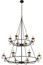 2nd Avenue Designs White 181462 - 54"W Estrella 16 LT Two Tier Chandelier