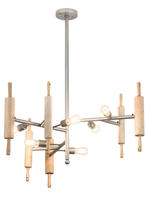 2nd Avenue Designs White 183551 - 41"W Alva Kavel Chandelier