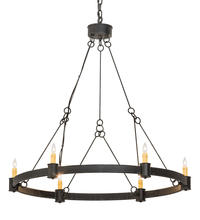  190565 - 36"W Kenosha 6 LT Chandelier