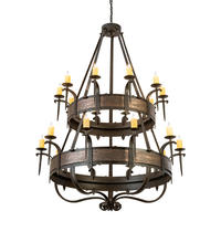  204204 - 56" Wide Costello 20 Light Two Tier Chandelier