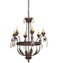 2nd Avenue Designs White 204681 - 26" Wide Antonia 6 Light Chandelier