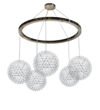  219816 - 131" Wide Geosphere 5 Light Chandelier