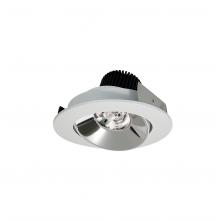 Nora NIO-4RC40QCMPW - 4" Iolite LED Round Adjustable Cone Reflector, 10-Degree Optic, 900lm / 12W, 4000K, Specular