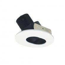 Nora NIO-4RSL40QBMPW - 4" Iolite LED Round Adjustable Slot Aperture, 10-Degree Optic, 750lm / 12W, 4000K, Black Slot