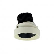 Nora NIO-4RTLA50XBW - 4" Iolite LED Round Trimless Adjustable, 800lm / 14W, 5000K, Black Adjustable / White Reflector