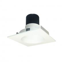 Nora NIO-4SNDC27XMPW/10 - 4" Iolite LED Square Reflector with Round Aperture, 1000lm / 14W, 2700K, Matte Powder White