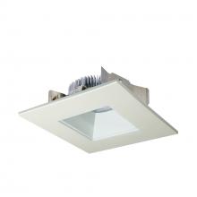 Nora NLCBS-4568535WW - 4" Cobalt Shallow High Lumen LED Trim, Square/Square Regress, 850lm, 3500K, White