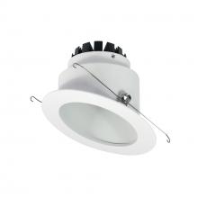 Nora NRM3-6S1L235NW - 6" Marquise III Round Slope Reflector, 1200lm, 3500K, Narrow Flood Optic, White Reflector/White