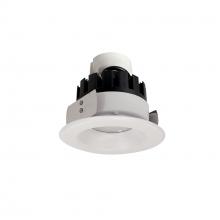 Nora NRMC3-41L127FWW - 4" Marquise III Retrofit, White Reflector/White Flange, 120-277V; 0-10V Dimming, 1300lm / 12W,