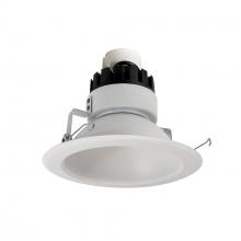 Nora NRMC3-61L130NMPW - 6" Marquise III Retrofit, Matte Powder White Reflector/Matte Powder White Flange, 120-277V;