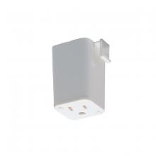  NT-327W - Outlet Adaptor, 1 or 2 circuit track, White