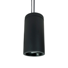  NYLD2-6P075130BBB - 6" Cobalt Pendant Mount Cylinder, Black, 750L, 3000K, Black Reflector, 120V Triac/ELV Dimming